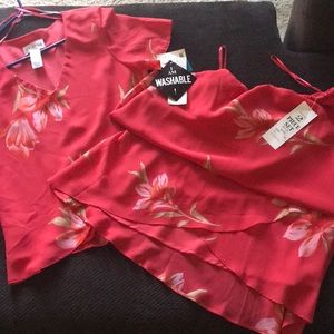 Brand New 2 pc Spring Floral Skirt Set